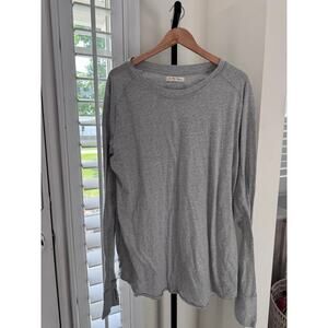 We The Free Womens Gray Long Sleeve Shirt Large